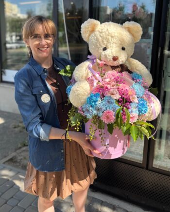 FlowerBox Teddy Bear