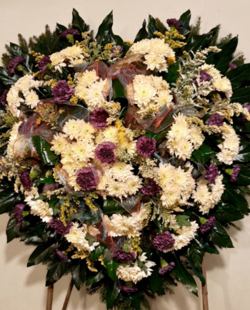 Wieniec serce fiolet